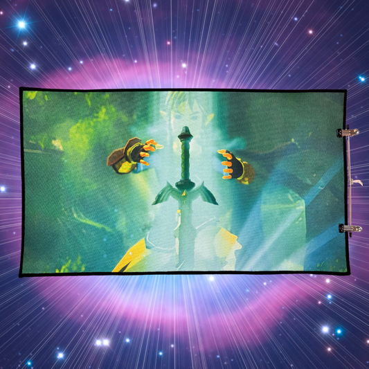 The Legend of Zelda Breath of the Wild Master Sword Rug - 20x32”